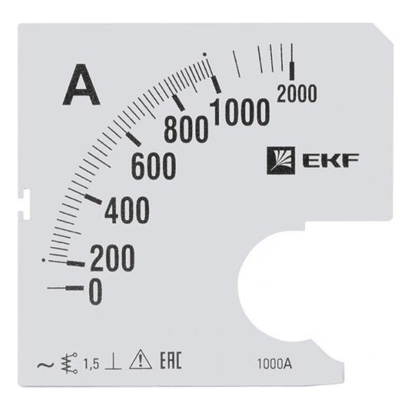 Шкала сменная для A961 1000/5А-1,5 EKF PROxima Шкала сменная для A961 1000/5А-1,5 EKF PROxima