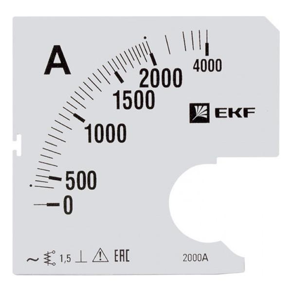 Шкала сменная для A961 2000/5А-1,5 EKF PROxima Шкала сменная для A961 2000/5А-1,5 EKF PROxima