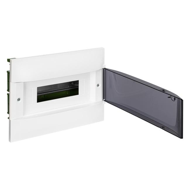 Practibox S Пластиковый щиток Встраиваемый (в полые стены) 1X12 Дымчатая дверь Practibox S Пластиковый щиток Встраиваемый (в полые стены) 1X12 Дымчатая дверь