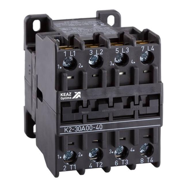 Контактор КЭАЗ OptiStart K2 4P 30А 400В AC 15кВт, 117015 Контактор КЭАЗ OptiStart K2 4P 30А 400В AC 15кВт, 117015