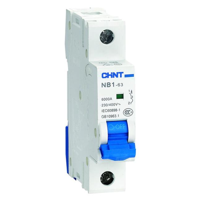 Автоматический выключатель Chint NB1-63 1P 25А (C) 6кА, 179619 Автоматический выключатель Chint NB1-63 1P 25А (C) 6кА, 179619