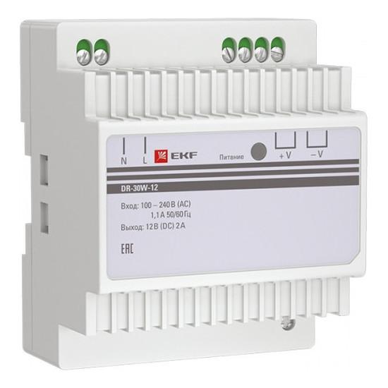 Блок питания 12В DR-30W-12 EKF PROxima Блок питания 12В DR-30W-12 EKF PROxima