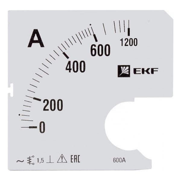 Шкала сменная для A961 600/5А-1,5 EKF PROxima