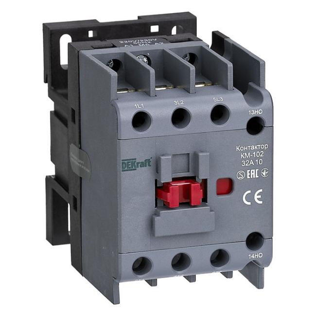 Контактор DEKraft 32А 24В AC, 22097DEK Контактор DEKraft 32А 24В AC, 22097DEK