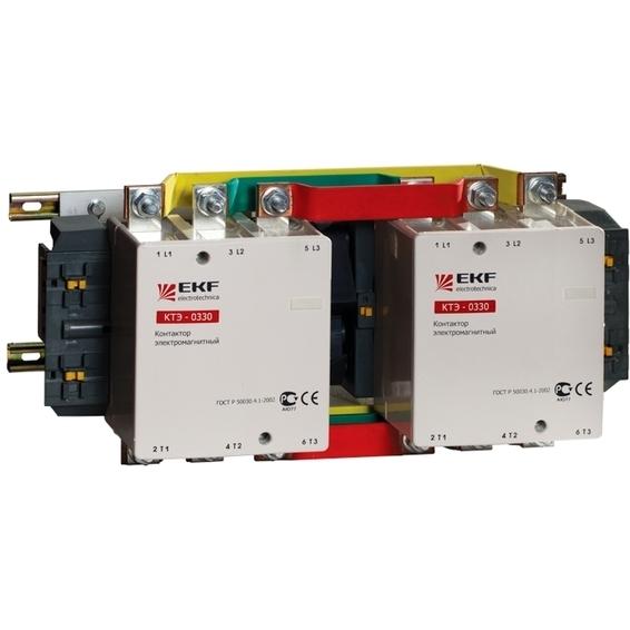Реверсивный контактор EKF КТЭ 6P 630А 400В AC 335кВт, ctr-b-r-630-380 Реверсивный контактор EKF КТЭ 6P 630А 400В AC 335кВт, ctr-b-r-630-380