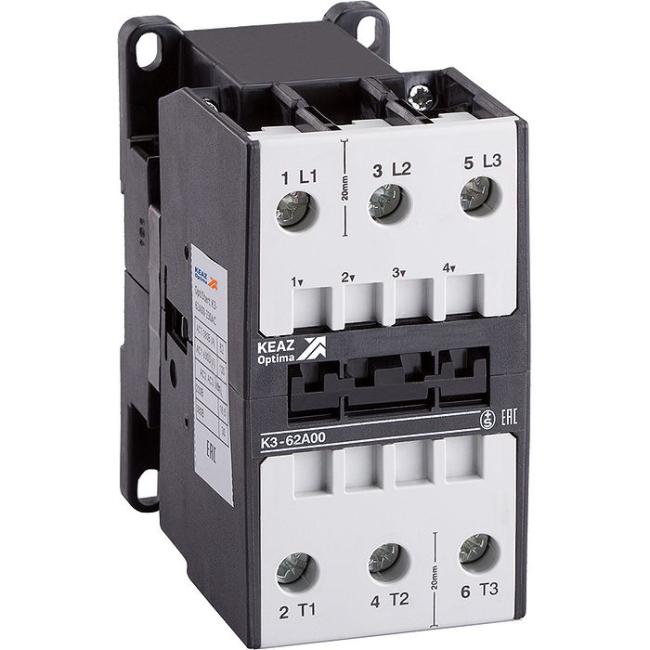 Контактор КЭАЗ OptiStart K3 3P 50А 230В AC 22кВт, 116963 Контактор КЭАЗ OptiStart K3 3P 50А 230В AC 22кВт, 116963