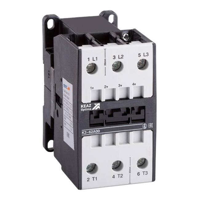 Контактор КЭАЗ OptiStart K3 3P 50А 24В AC 22кВт, 116961 Контактор КЭАЗ OptiStart K3 3P 50А 24В AC 22кВт, 116961