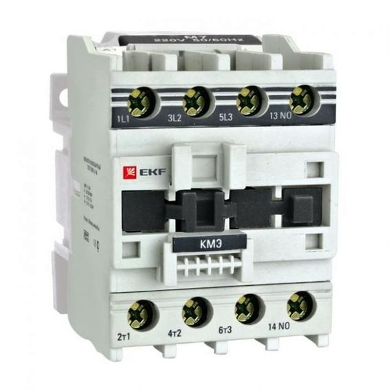 Контактор EKF КМЭ 3P 40А 400В AC 15кВт, ctr-s-40-380 Контактор EKF КМЭ 3P 40А 400В AC 15кВт, ctr-s-40-380