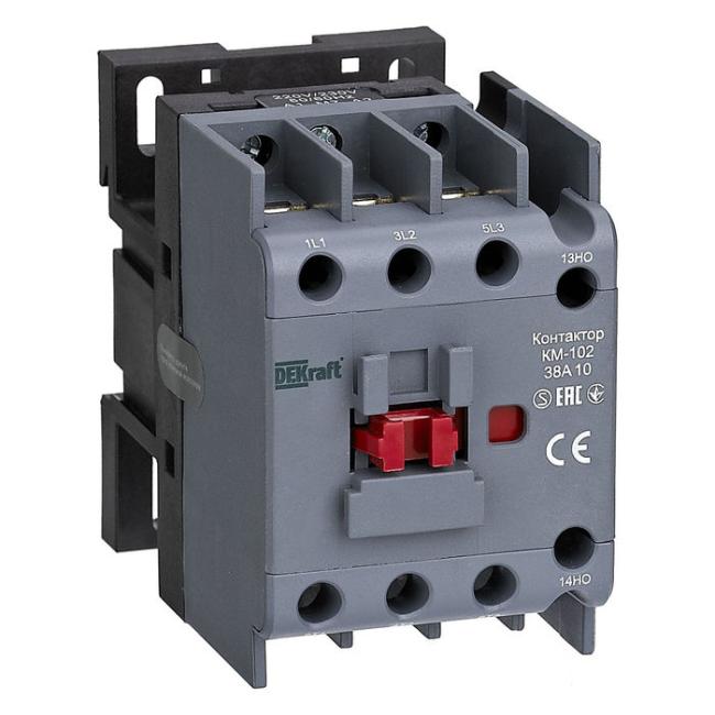 Контактор DEKraft 38А 110В AC, 22311DEK Контактор DEKraft 38А 110В AC, 22311DEK