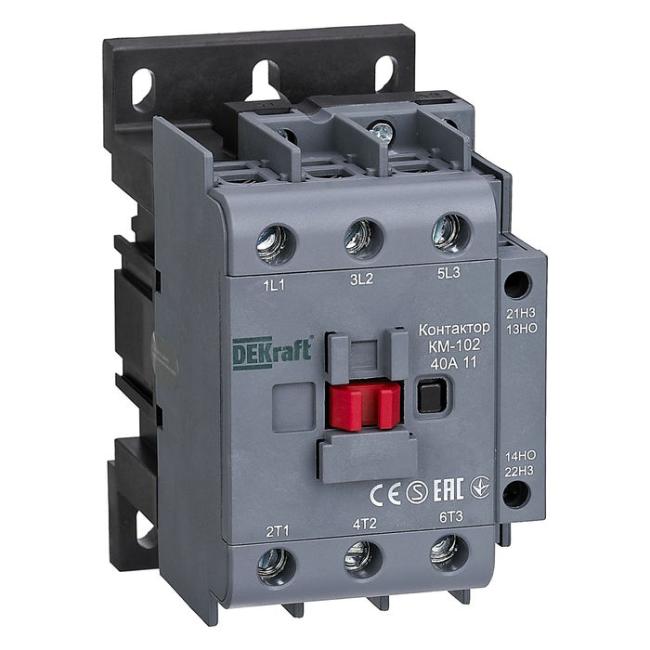 Контактор DEKraft 40А 36В AC, 22318DEK Контактор DEKraft 40А 36В AC, 22318DEK