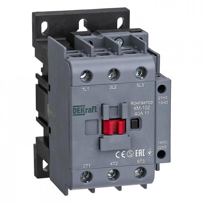Контактор DEKraft 40А 110В AC, 22320DEK Контактор DEKraft 40А 110В AC, 22320DEK