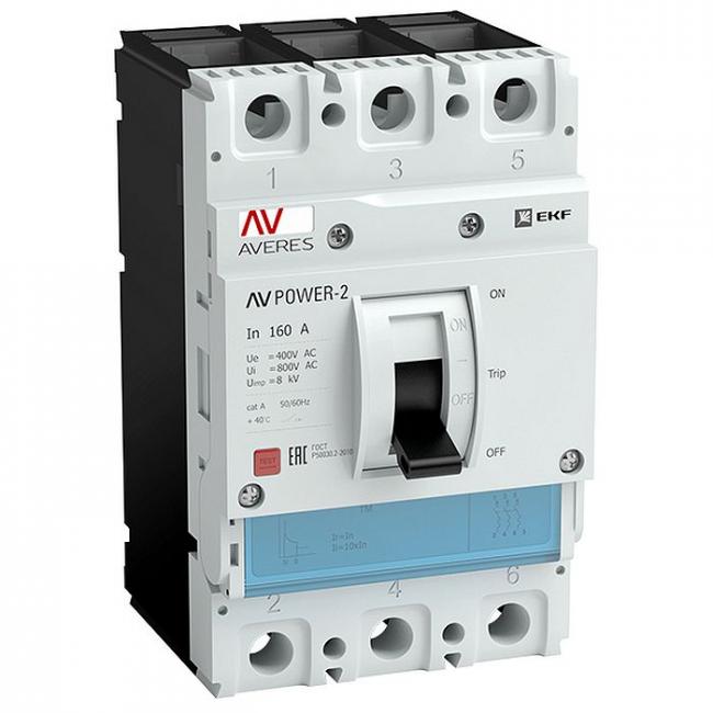 Силовой автомат EKF AV POWER-2 250А, TR, 35кА, 3P, 125А, mccb-23-125-TR-av Силовой автомат EKF AV POWER-2 250А, TR, 35кА, 3P, 125А, mccb-23-125-TR-av