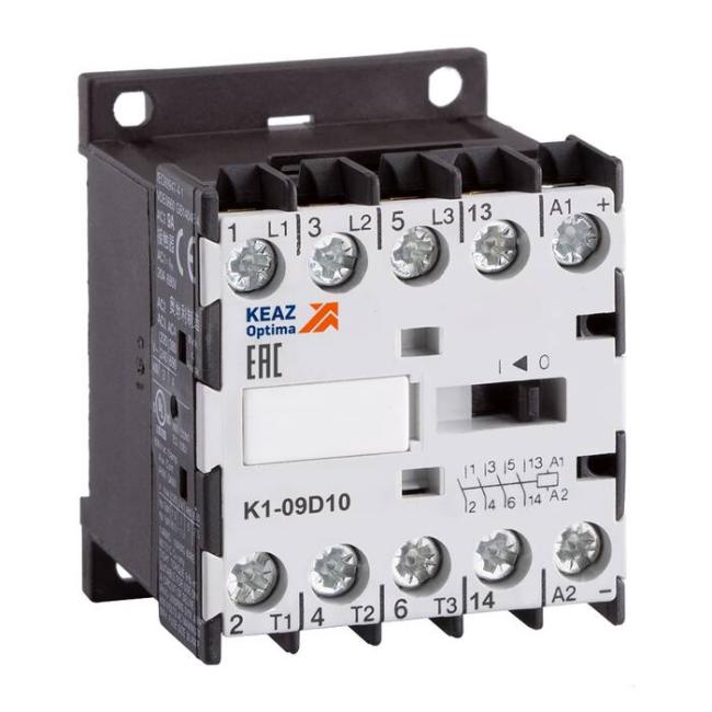 Контактор КЭАЗ OptiStart K1 4P 9А 230В AC 4кВт, 117106 Контактор КЭАЗ OptiStart K1 4P 9А 230В AC 4кВт, 117106