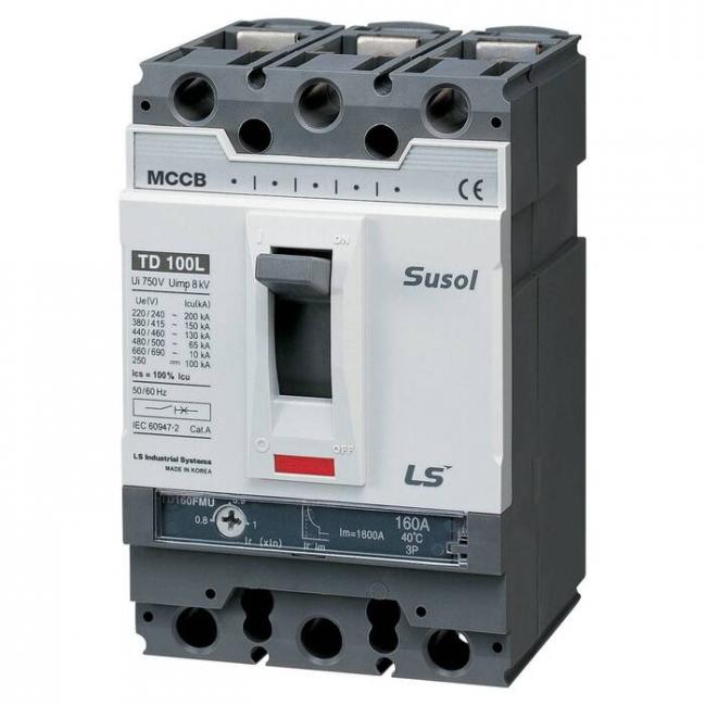 Силовой автомат LS Electric TD100 100А, FMU, 50кА, 3P, 32А, 0102009100 Силовой автомат LS Electric TD100 100А, FMU, 50кА, 3P, 32А, 0102009100