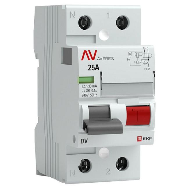 УЗО EKF AVERES 2P 63А, 300 мА ( AC ), rccb-2-63-300-ac-av УЗО EKF AVERES 2P 63А, 300 мА ( AC ), rccb-2-63-300-ac-av