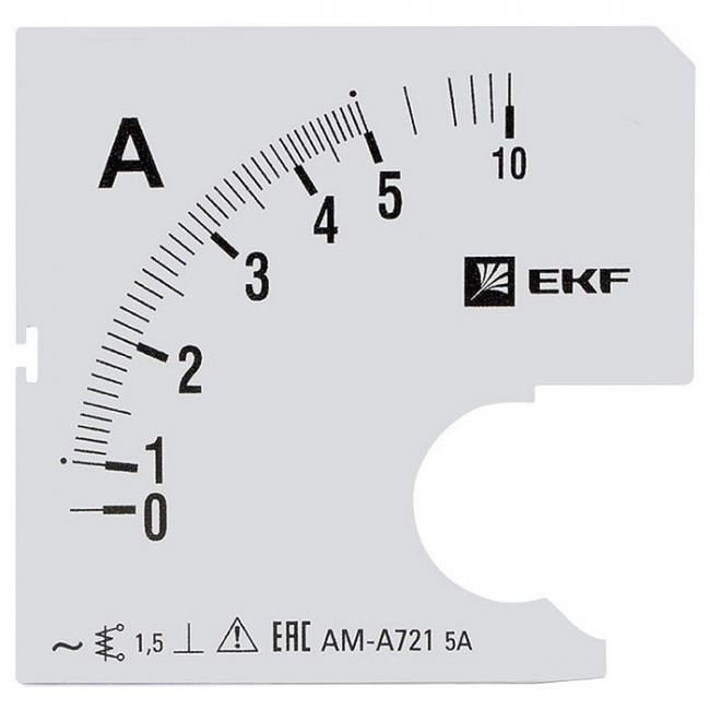 Шкала сменная для A721 5/5А-1,5 EKF PROxima Шкала сменная для A721 5/5А-1,5 EKF PROxima