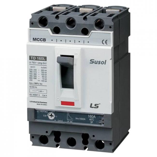 Силовой автомат LS Electric TD160 160А, FTU, 50кА, 4P, 125А, 103015100 Силовой автомат LS Electric TD160 160А, FTU, 50кА, 4P, 125А, 103015100