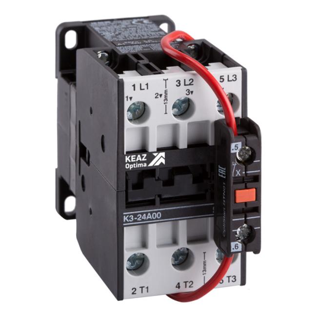 Контактор КЭАЗ OptiStart 3P 40А 220В DC, 117273 Контактор КЭАЗ OptiStart 3P 40А 220В DC, 117273