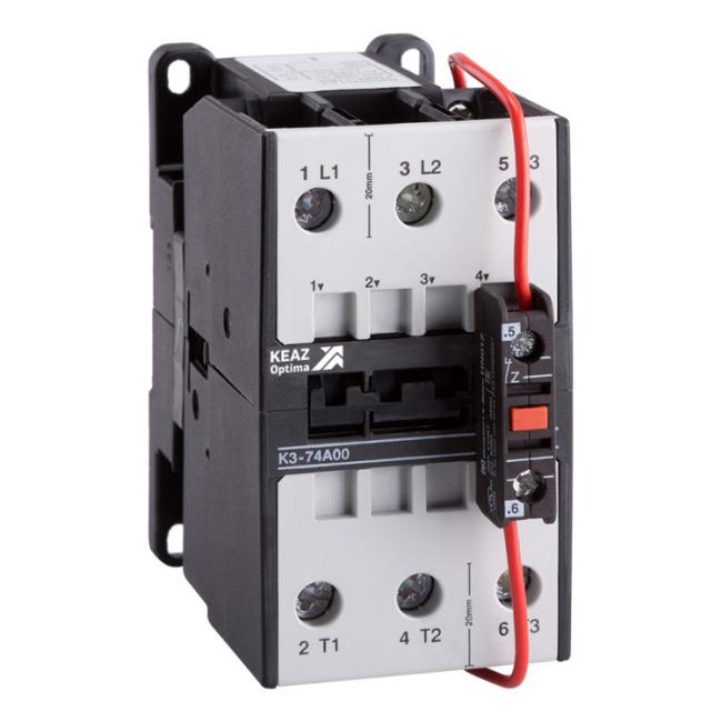 Контактор КЭАЗ OptiStart 3P 62А 24В DC, 117218 Контактор КЭАЗ OptiStart 3P 62А 24В DC, 117218