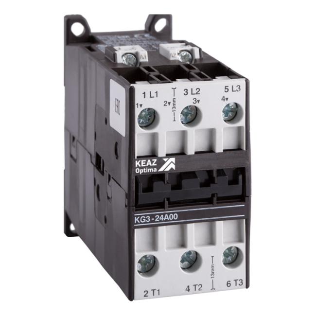 Контактор КЭАЗ OptiStart 3P 24А 24В DC, 117206 Контактор КЭАЗ OptiStart 3P 24А 24В DC, 117206