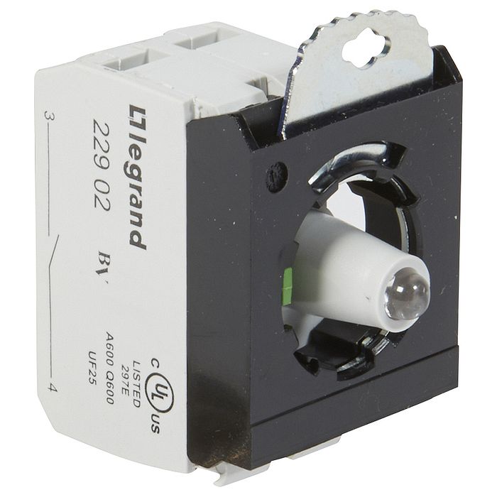 Комплектующий блок для кнопок - Osmoz - для комплектации - с подсветкой - под винт - 24В~/= - Н.О. -